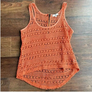 Cotton On Tank Top Crochet | Crochet Tank Top | Orange Tank Top | Bohemian